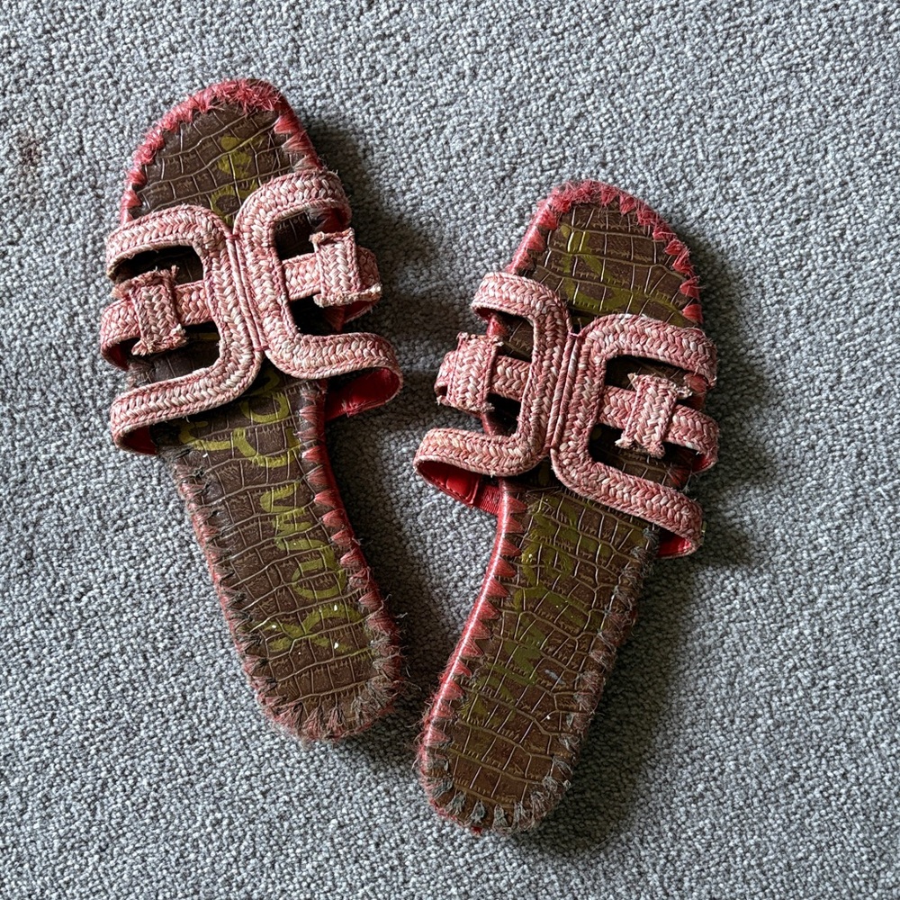 Sam Edelman Pink and Brown Sandals